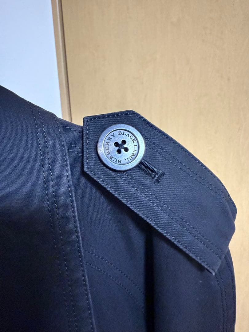 【美品】バーバリーブラックレーベル LL トレンチコート ライナー ブラック 黒