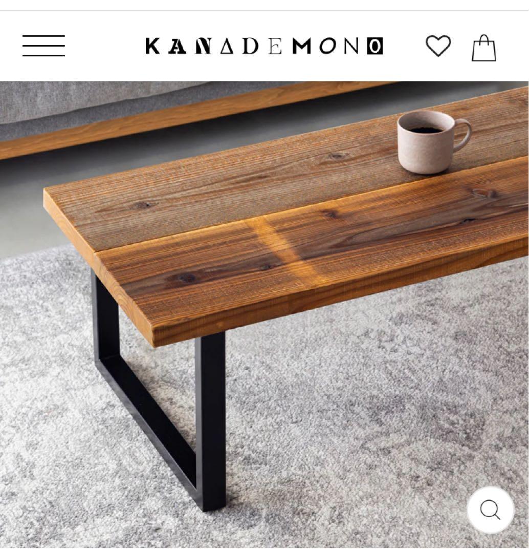 KANADEMONO THE LOW TABLE 無垢杉 ヴィンテージスタイル