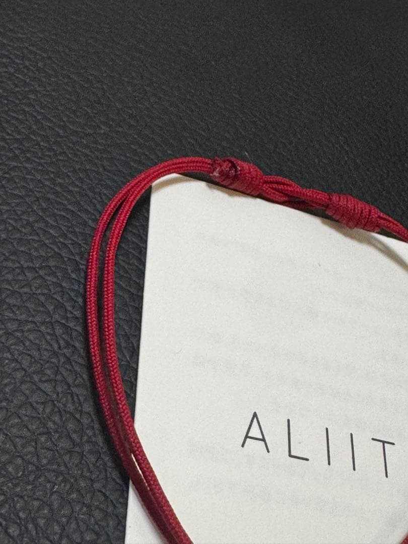 AliitaアリータCorazonコードブレスレット9Kイエローゴールド