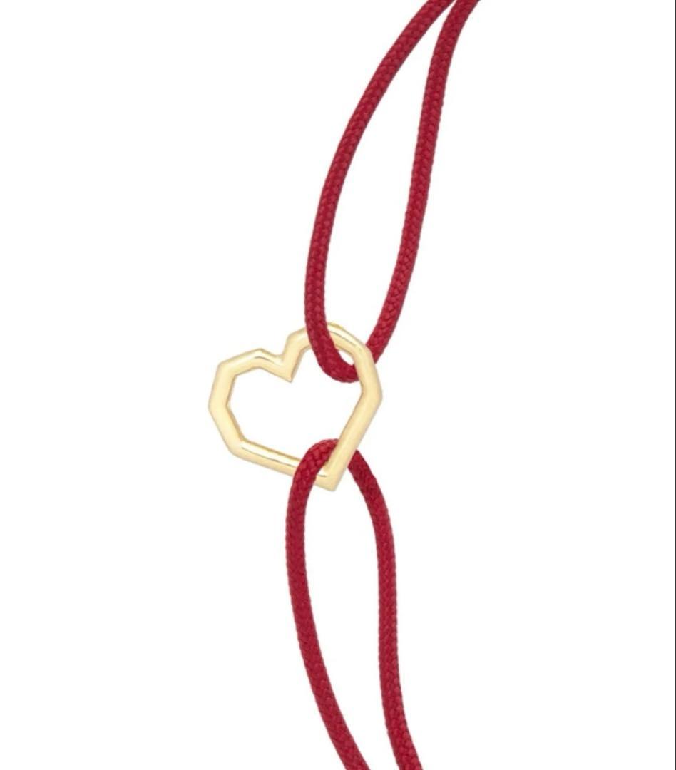 AliitaアリータCorazonコードブレスレット9Kイエローゴールド