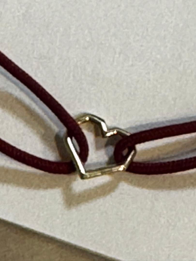 AliitaアリータCorazonコードブレスレット9Kイエローゴールド