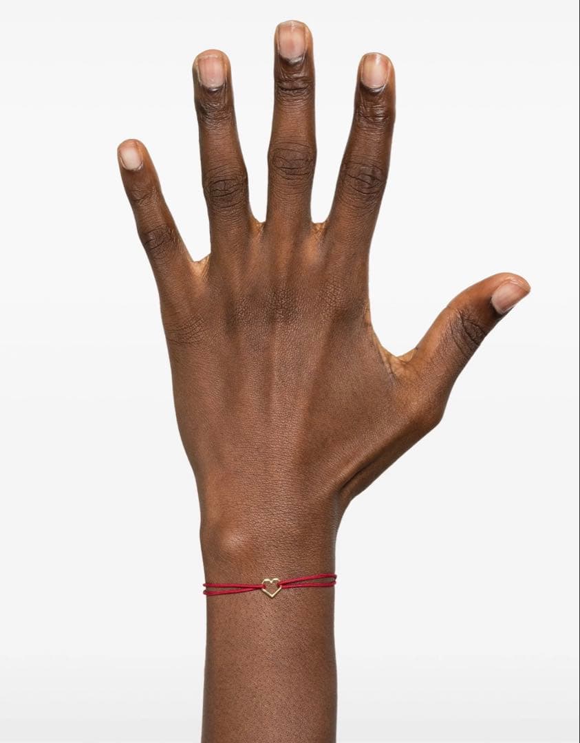 AliitaアリータCorazonコードブレスレット9Kイエローゴールド