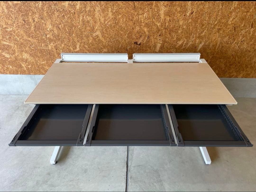 【うさぴん】KOKUYO IS オフィスデスク 引き出し付き