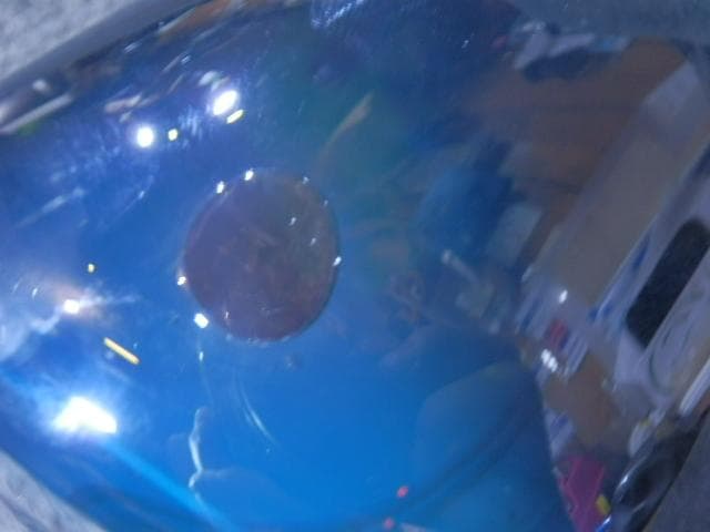 水指　エア玉封入　ガラス　馬先生