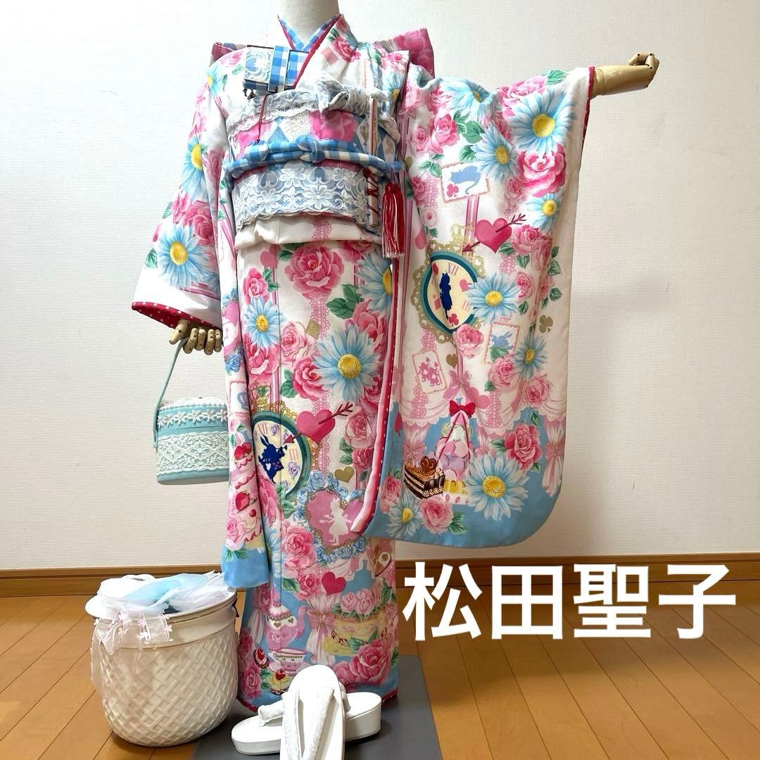 No.106 七五三　7歳 着物フルセット　　松田聖子