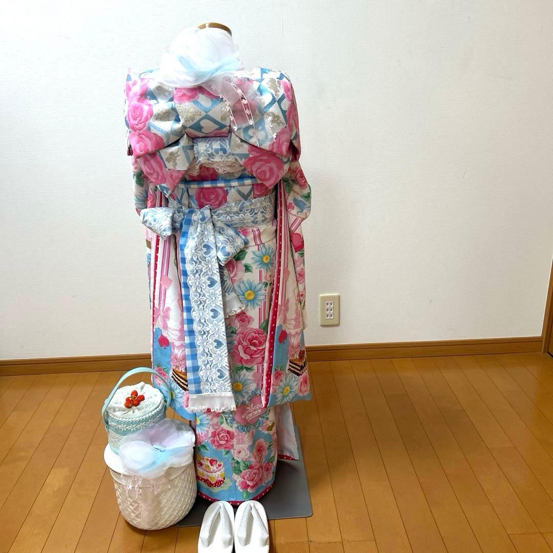 No.106 七五三　7歳 着物フルセット　　松田聖子