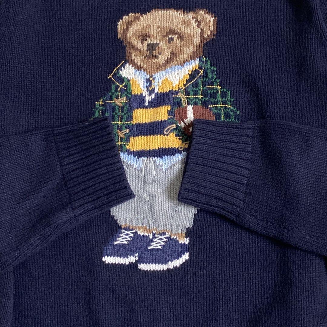 現行タグ✨ポロラルフローレン　ポロベアニット　ボーイズL レディースM相当