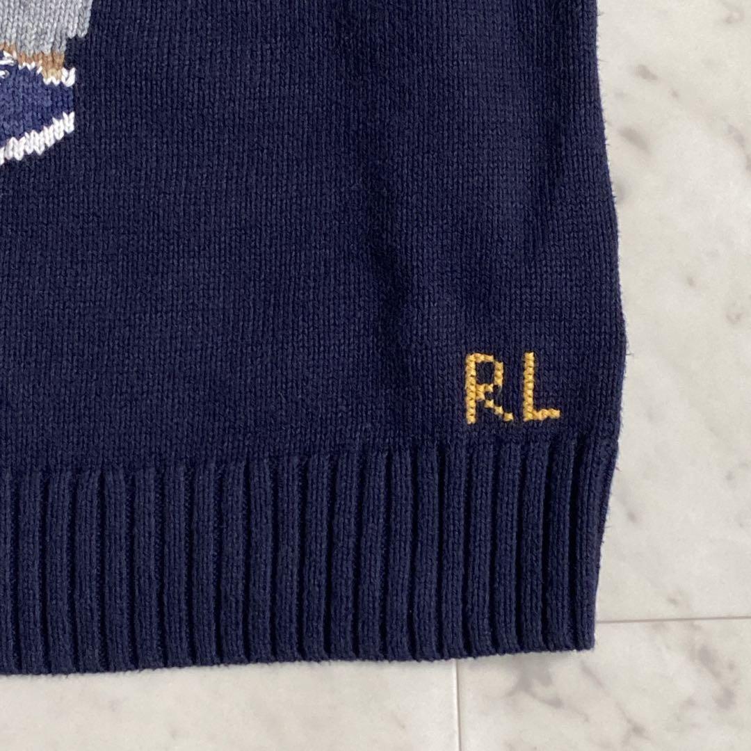 現行タグ✨ポロラルフローレン　ポロベアニット　ボーイズL レディースM相当
