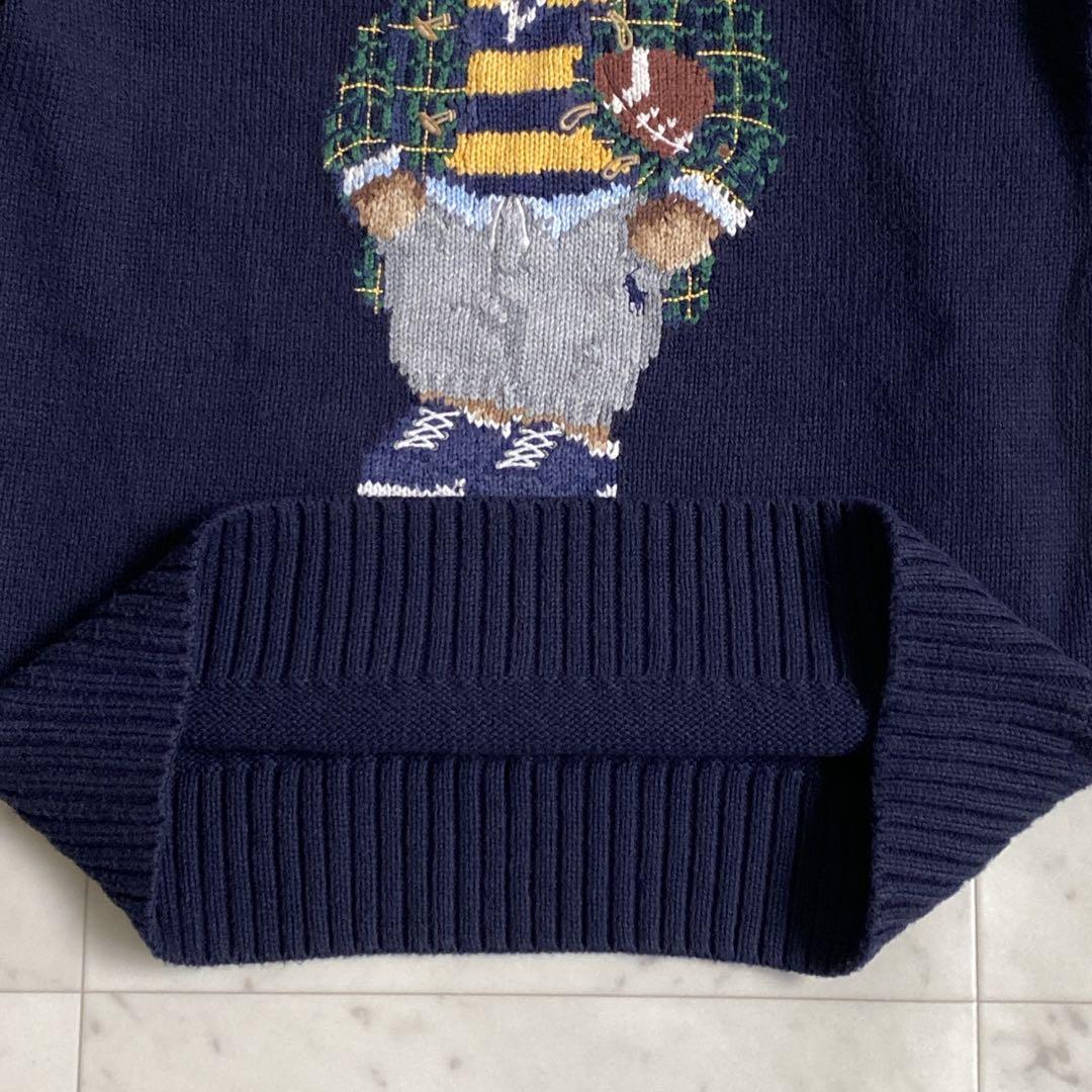 現行タグ✨ポロラルフローレン　ポロベアニット　ボーイズL レディースM相当