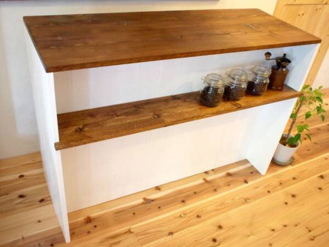 キッチンカウンター★対面式★ハンドメイド☆120cm★店舗用什器★オーダー可能