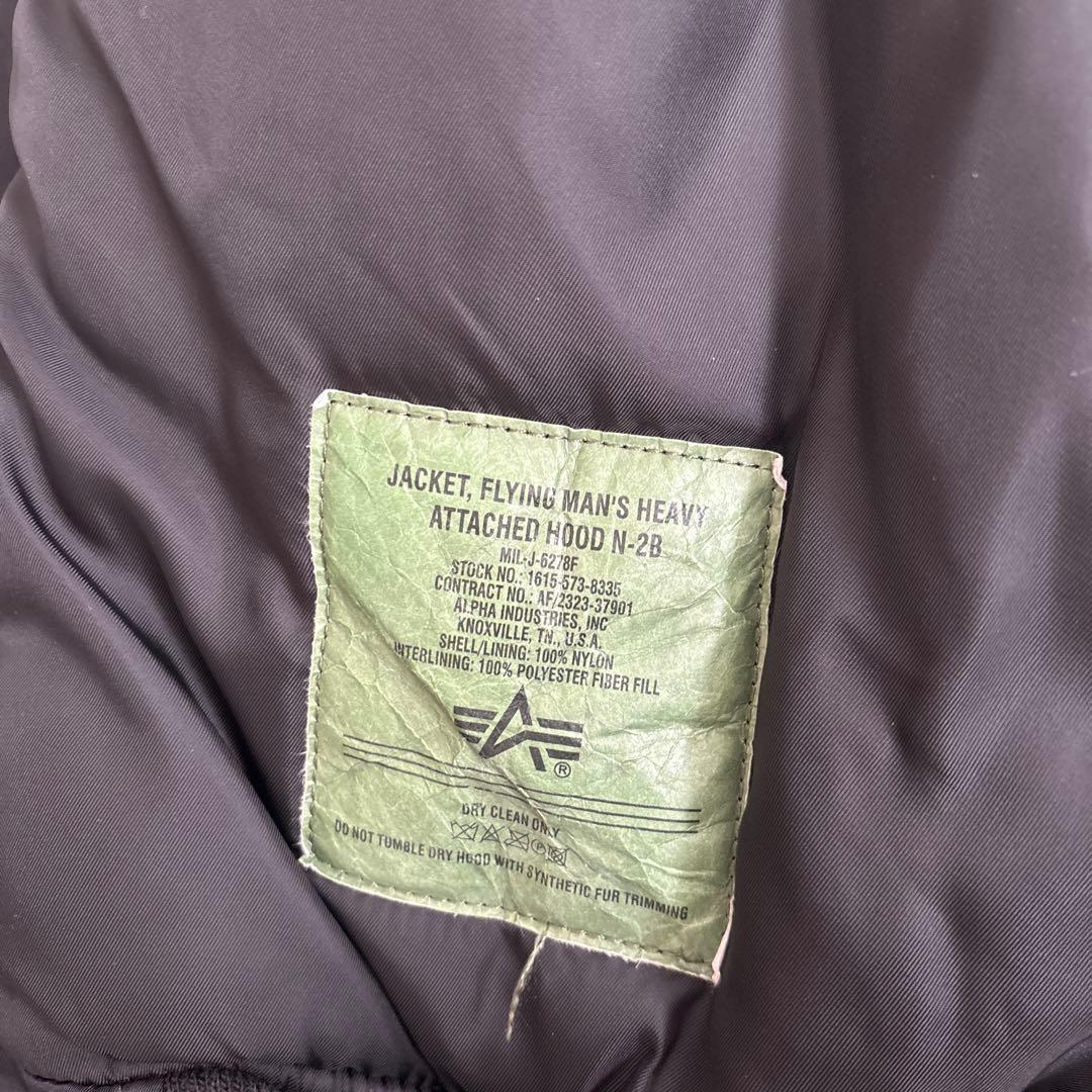 アルファインダストリーズN-2Bフライトジャケット M ブラック 短丈 ブラック