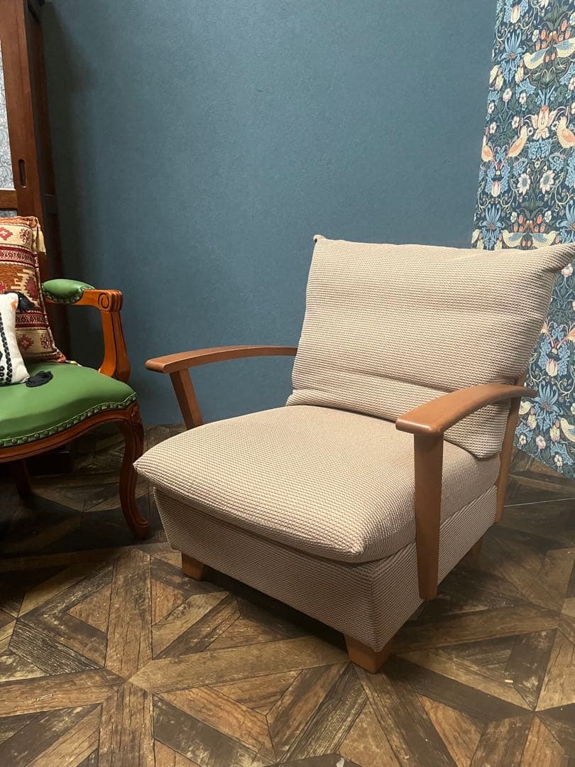 ハイバックチェアー ソファ シングル　インテリア 北欧