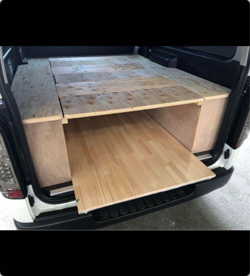 ハイエースSーGL 収納BOX ベッドキット