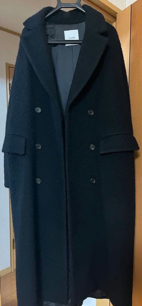 DOUBLE WOOL LONG COAT　CLANE