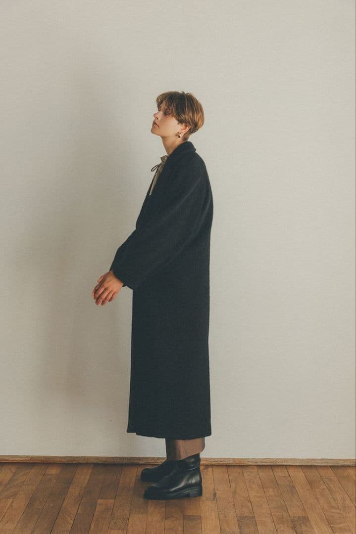 DOUBLE WOOL LONG COAT　CLANE