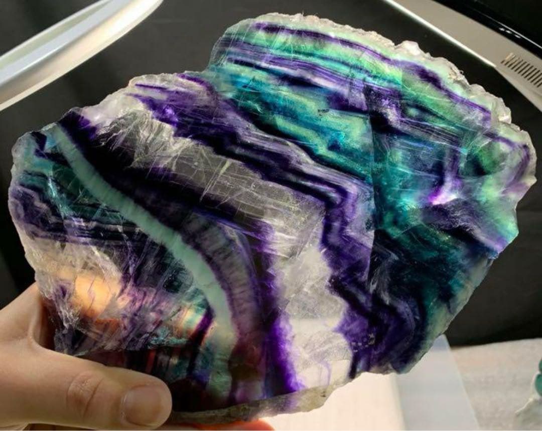 ALLSALE☆透明度抜群☆美グラデーションフローライト プレート