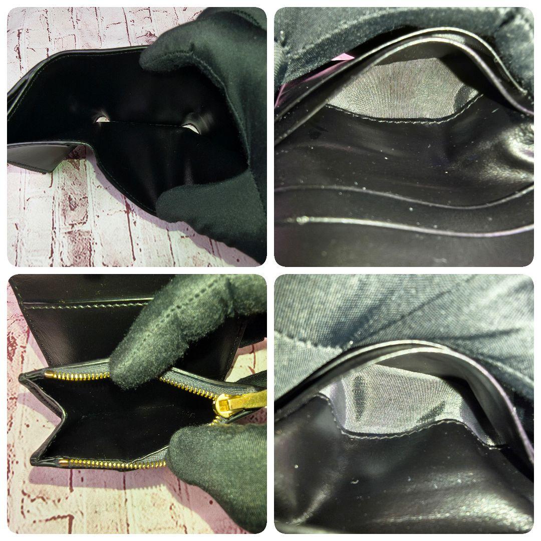 【極美品】ボッテガヴェネタ 三つ折財布 マキシイントレ カセット IC搭載／黒A