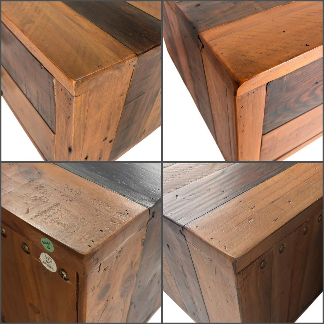 カーサヒルズ ヴィンテージ風 古材 ローテーブル センターテーブル