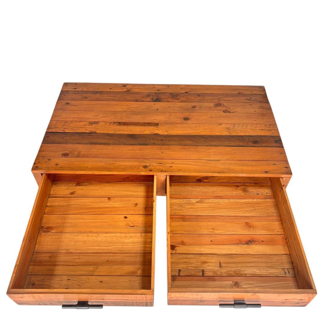 カーサヒルズ ヴィンテージ風 古材 ローテーブル センターテーブル