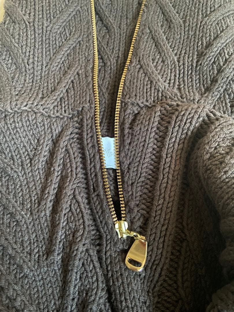 ⭐︎rosymonster cable zip knit ブラウン⭐︎