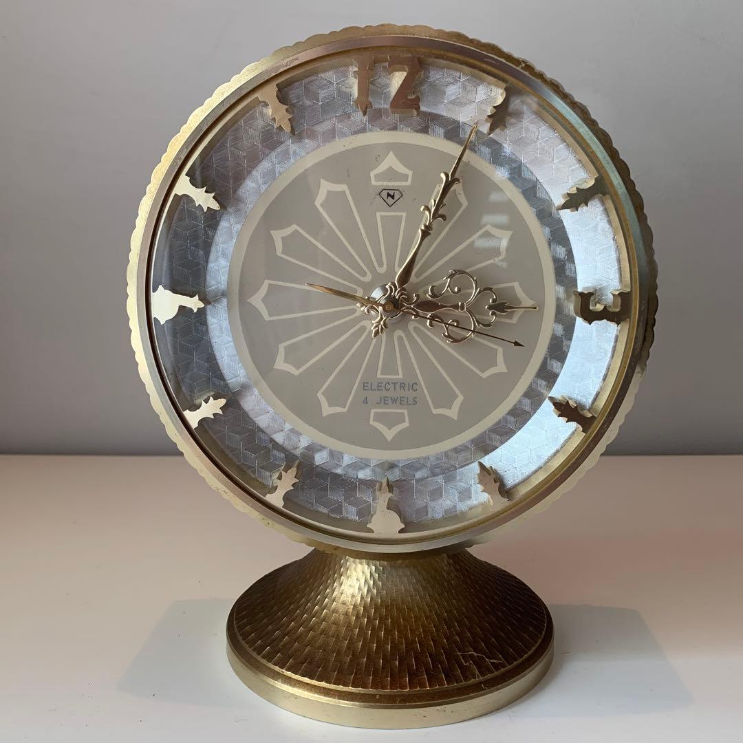 置き時計 電池式 昭和 レトロ アンティーク