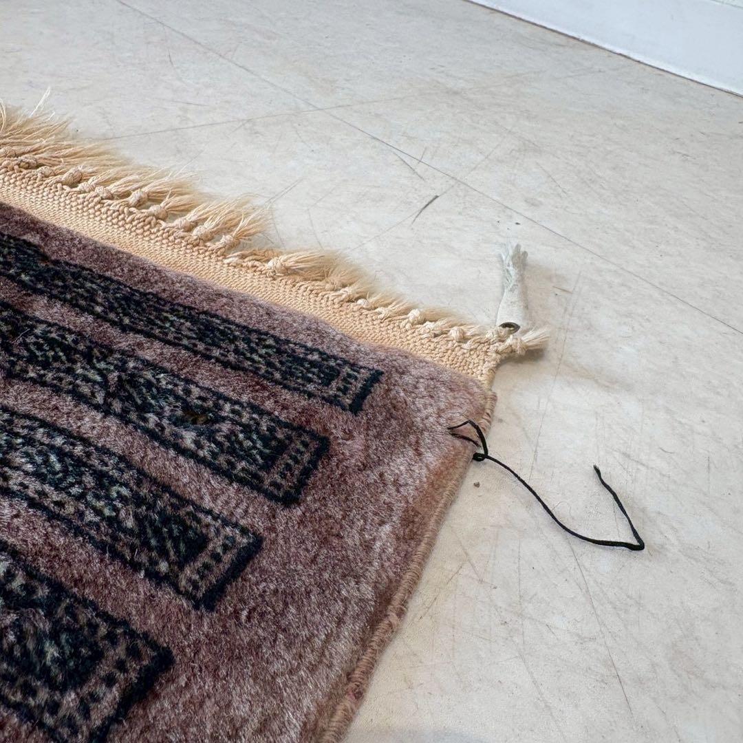 パキスタン絨毯　グリーン　ラホール　アンティーク　絨毯　ラグ　カーペット