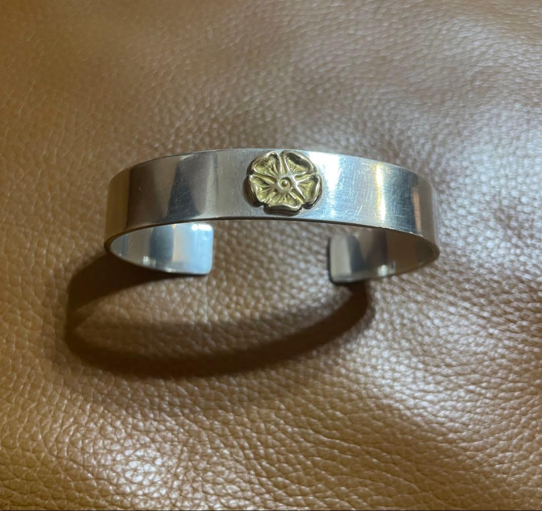 タディアンドキングTADY&KING 平打ちバングル　K18 サイズM