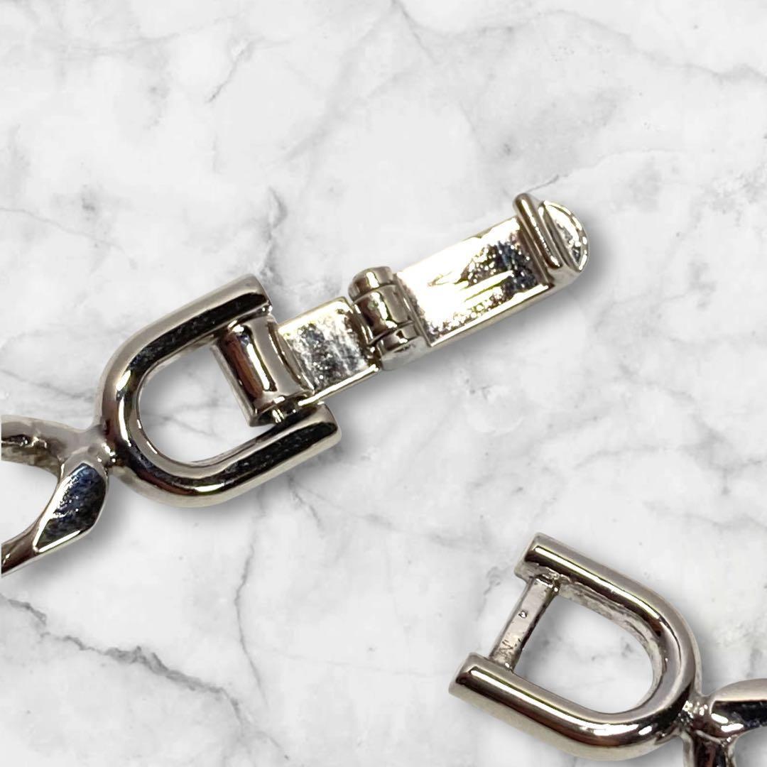 マリオバレンチノ 喜平ブレスレット プレート シルバー×ゴールド 1-96