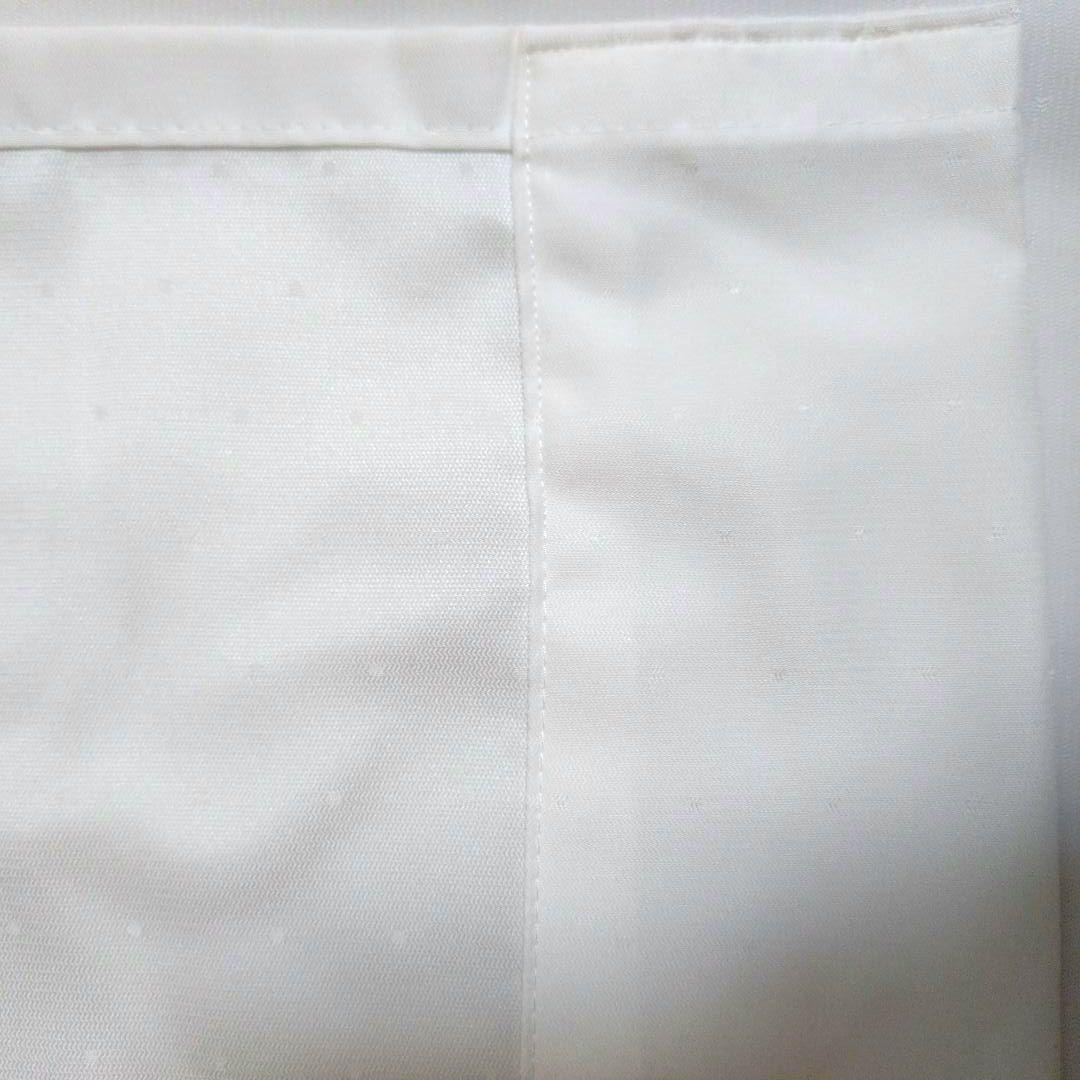 【美品】ニトリ　レースカーテン　アイボリー　ドット柄　遮熱　遮像