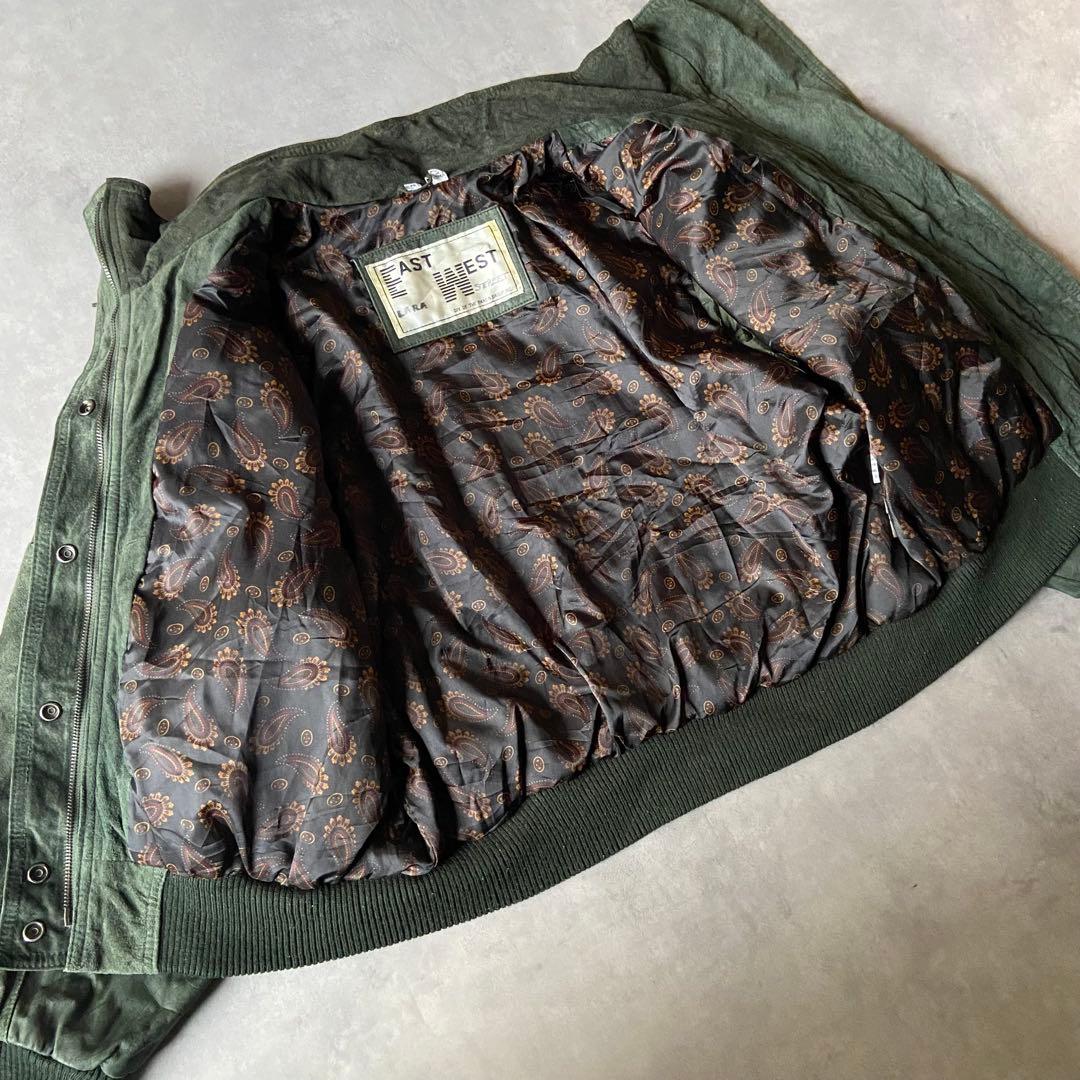 ジャケット・アウター 80s east west real leather jacket BQ43