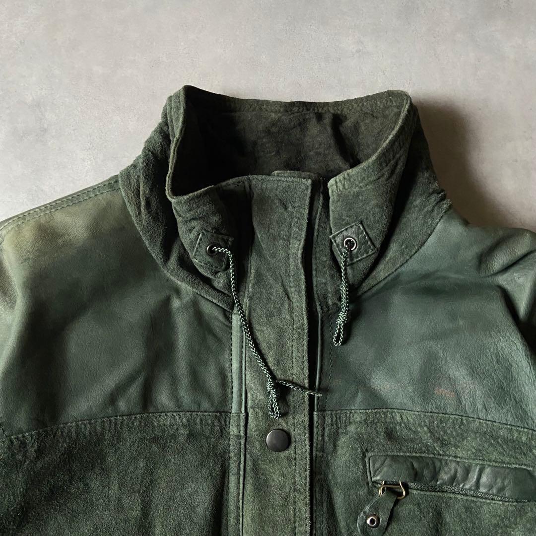 ジャケット・アウター 80s east west real leather jacket BQ43