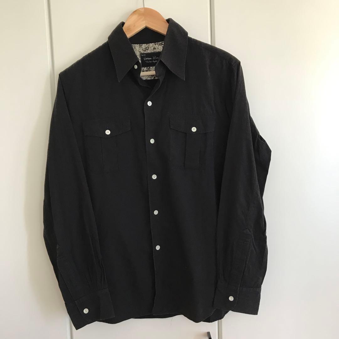ナンバーナイン03カート期　裏地リバティーブラックシャツ　サイズ2