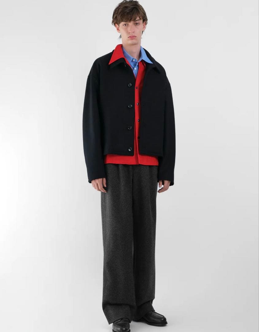 ジャケット・アウター NTRUL CLASSIC MELTON JACKET BLACK