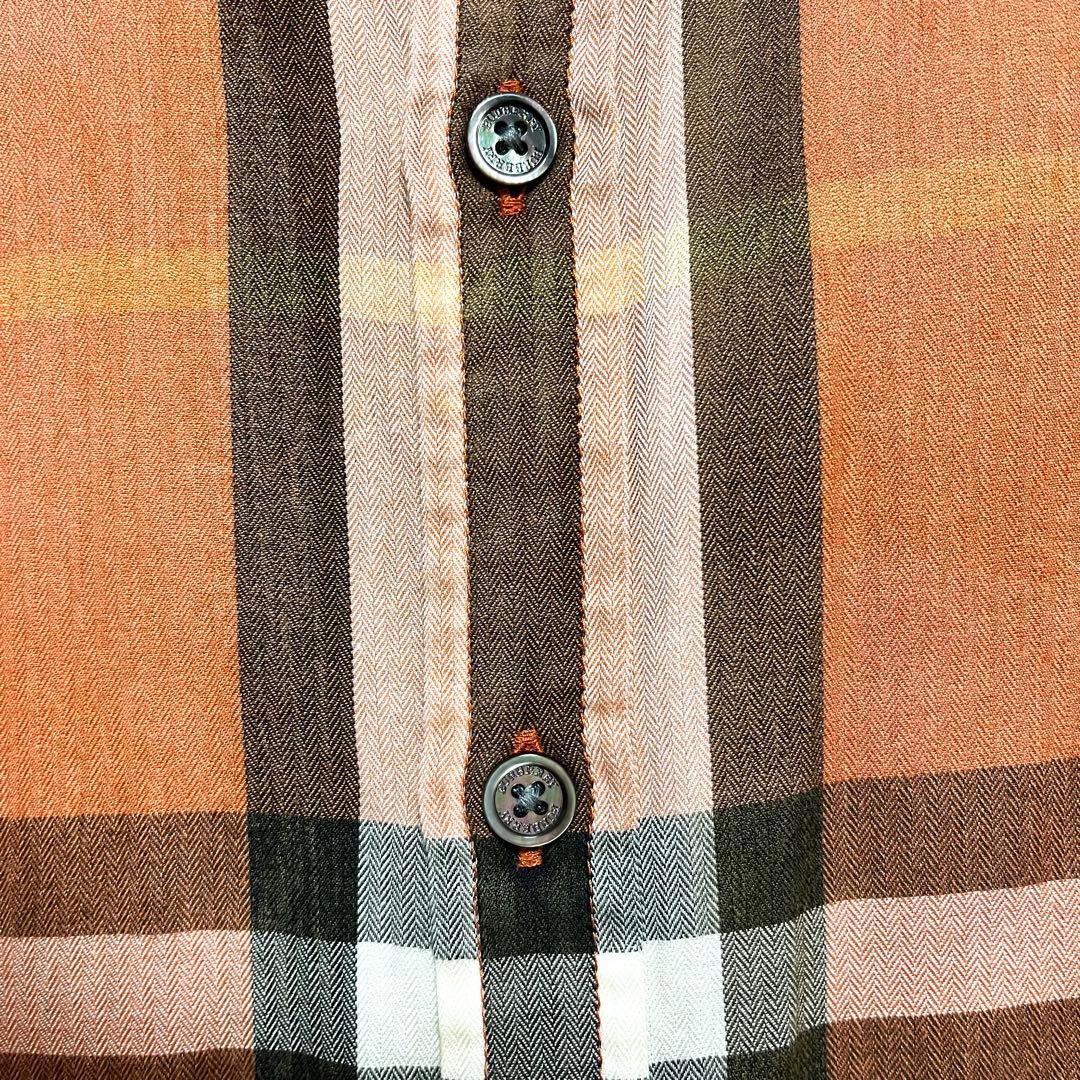 バーバリーロンドン　ノバチェック柄 長袖シャツ Lサイズ　ギガチェック