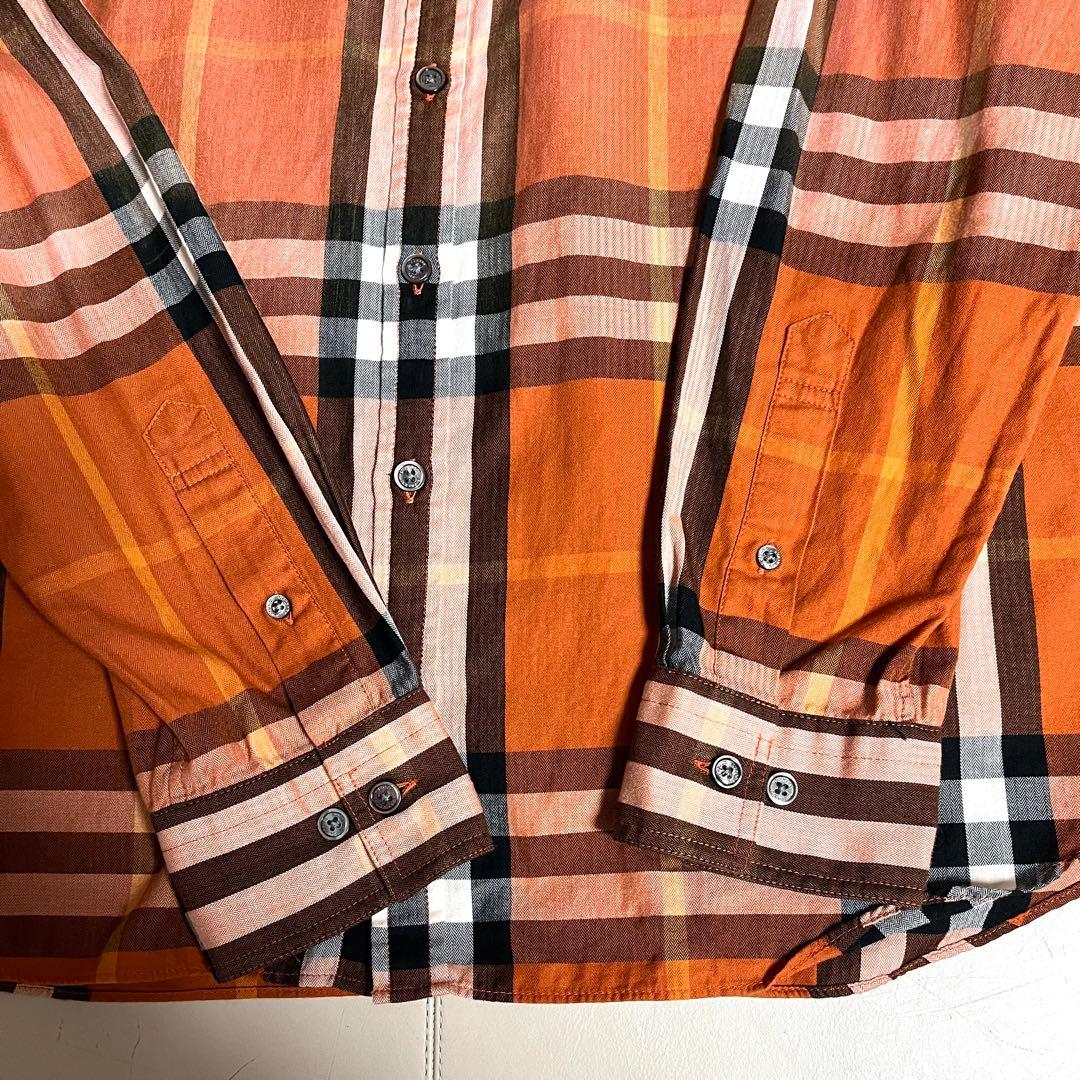 バーバリーロンドン　ノバチェック柄 長袖シャツ Lサイズ　ギガチェック