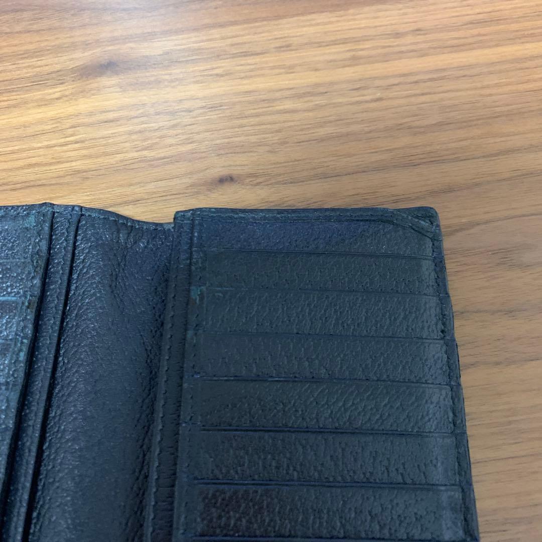 GUCCI グッチ GGマーモント レザー ロング ブラック 皮 財布 黒