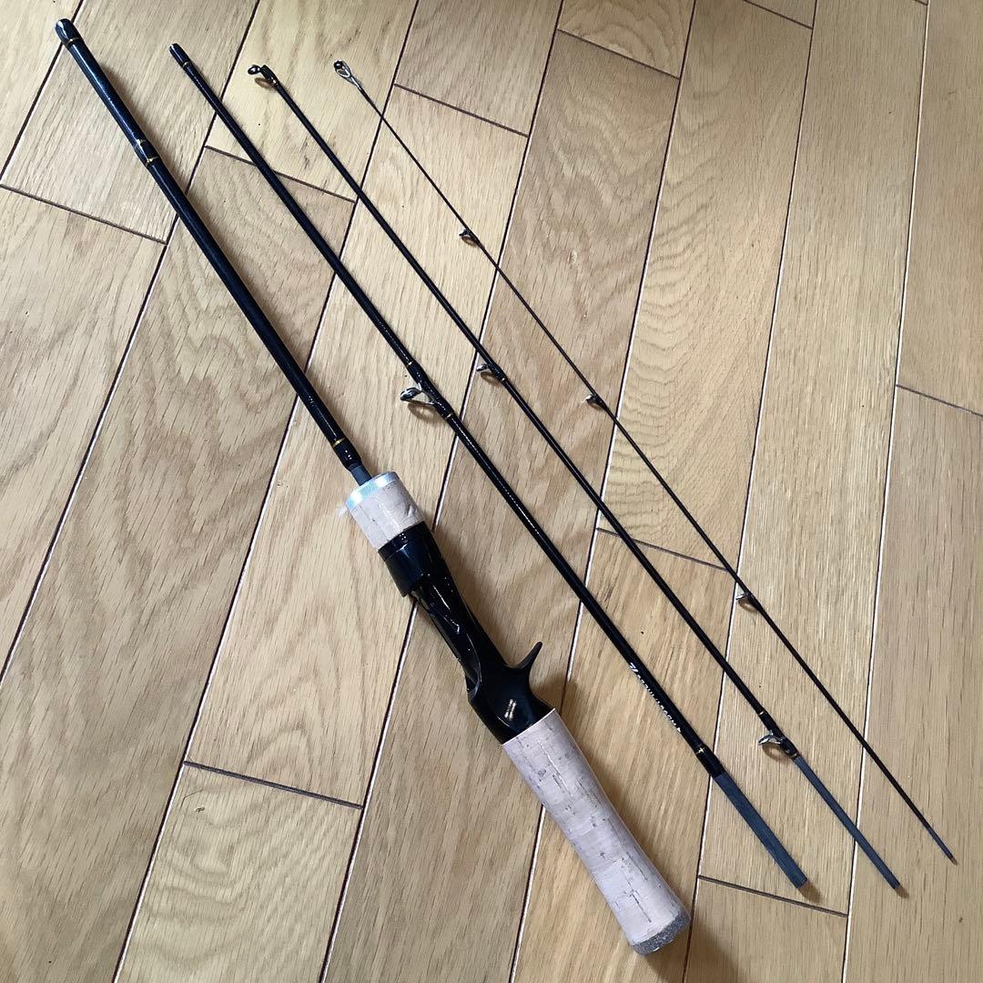サイズチェンジ軽量5ピースパックロッド　スピニングロッド　ベイトロッドセット