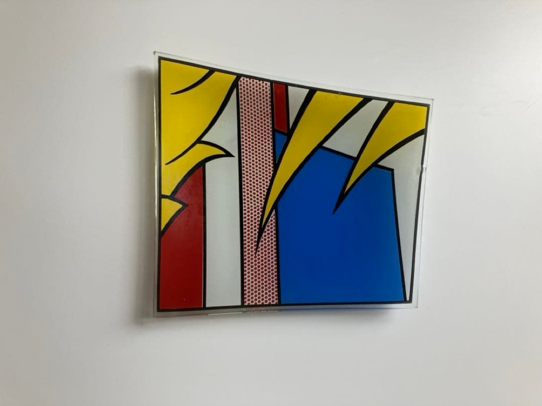 置物 Roy Lichtenstein style Pop Art plate