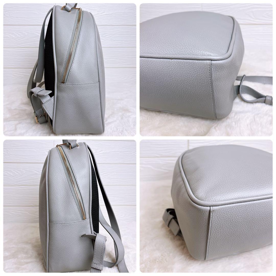 美品☆FURLAフルラ リュック バックパック レザー グレー