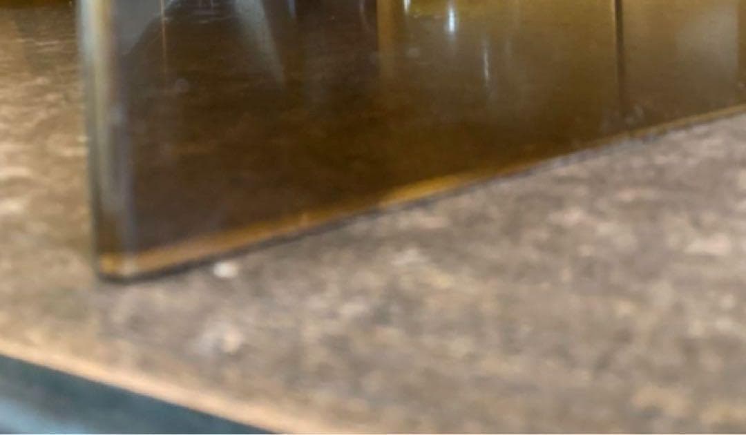 （訳あり）アクリルテーブル　 ローテーブル 　クリアブラウン（約）幅60cm