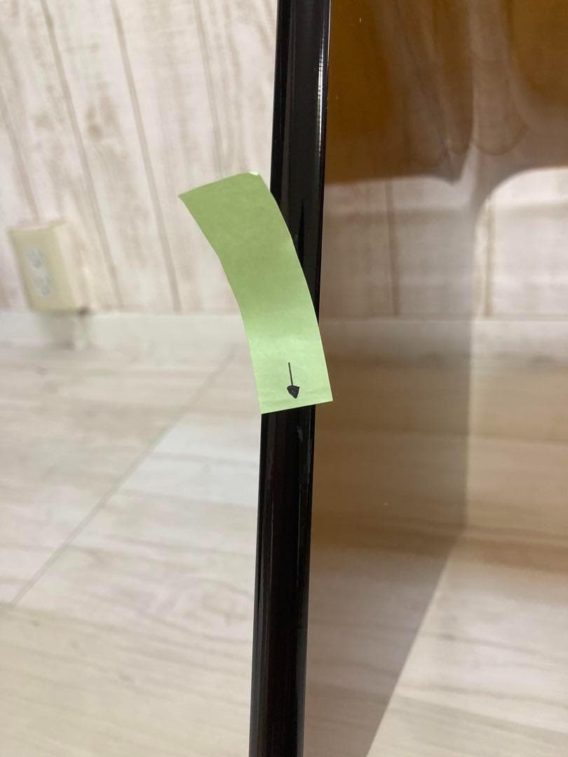 （訳あり）アクリルテーブル　 ローテーブル 　クリアブラウン（約）幅60cm