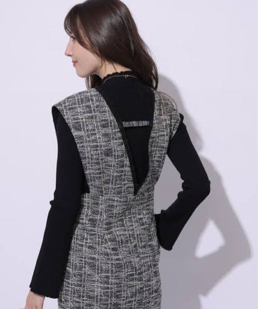 Apuweiser-riche ラップツイードジャンスカ