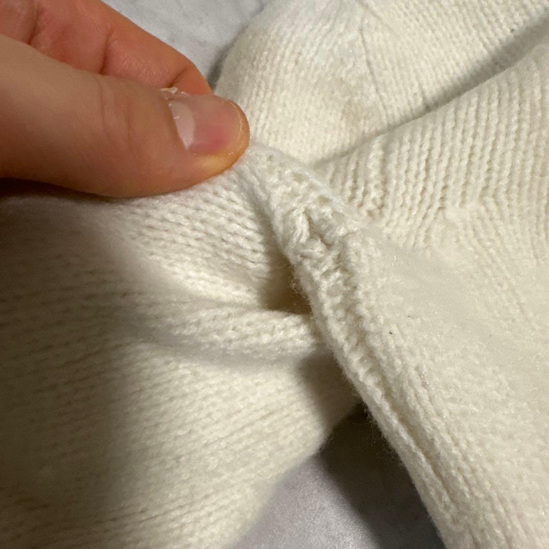 MONCLER モンクレール ニット ショート丈 カシミヤ ワッペン S