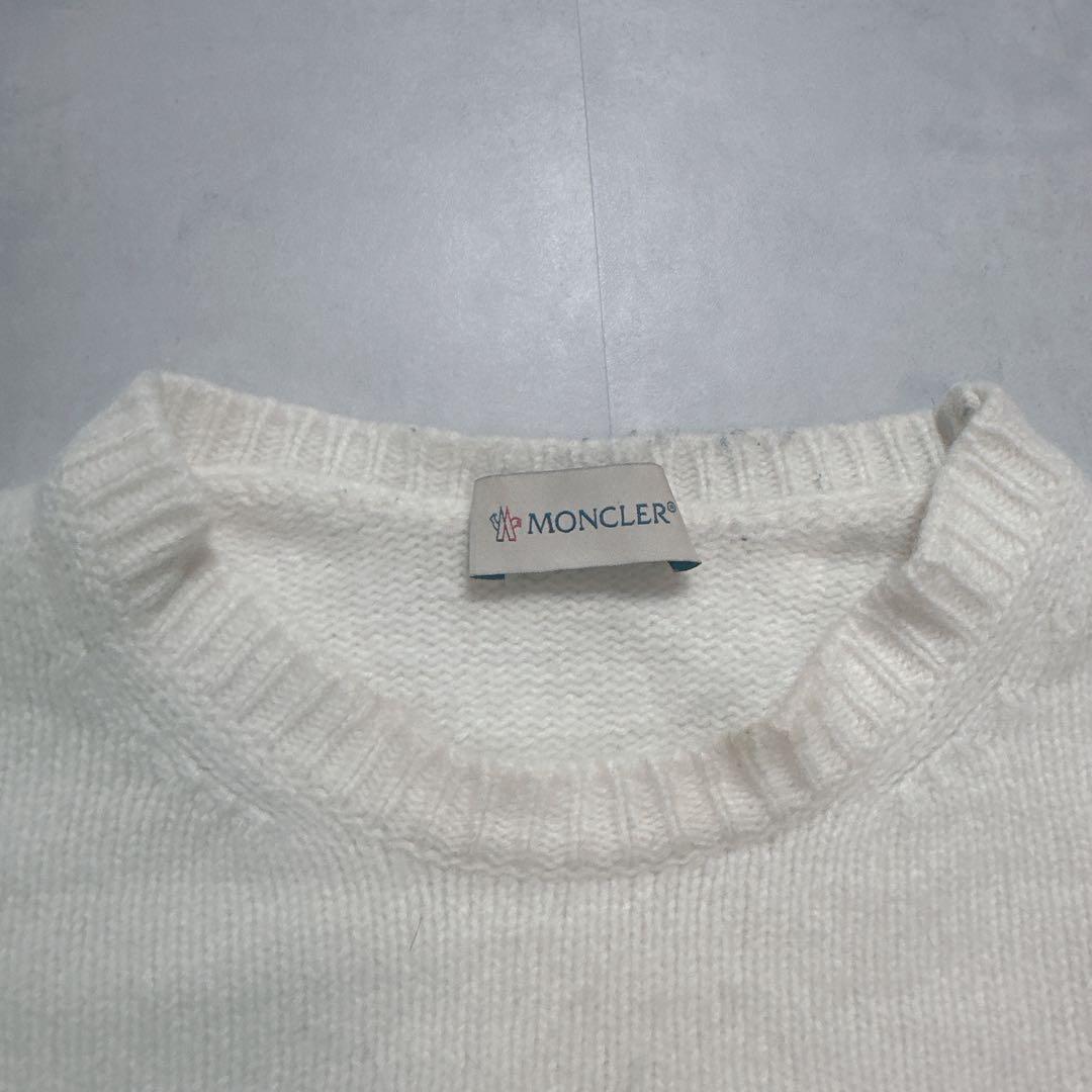 MONCLER モンクレール ニット ショート丈 カシミヤ ワッペン S