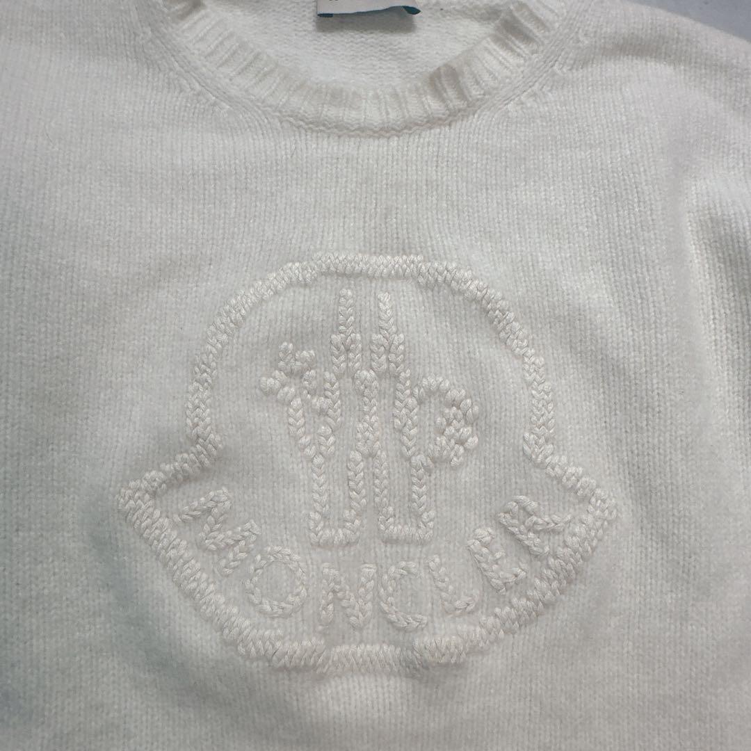 MONCLER モンクレール ニット ショート丈 カシミヤ ワッペン S