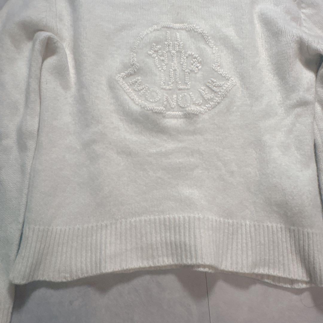 MONCLER モンクレール ニット ショート丈 カシミヤ ワッペン S