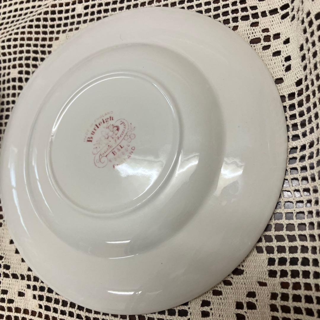 英国バーレイ社 ピンクアジアティックフェザンツ プレート 17.5cm 2枚