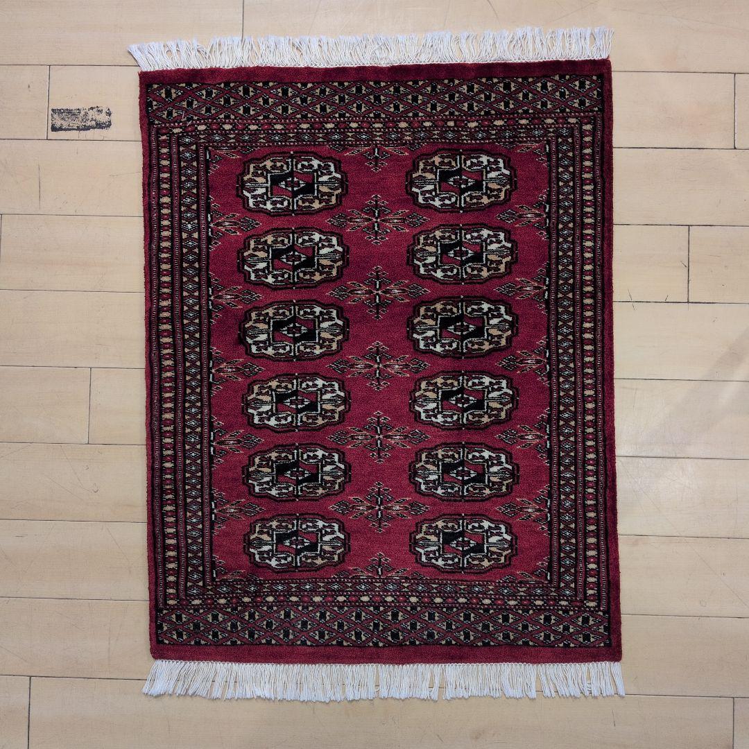 60x77cm高品質手織りマット(225)ペルシャ・パキスタンじゅうたん