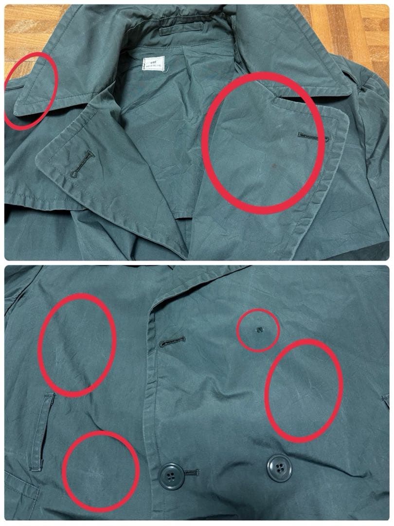 70s 米軍 US ARMY レインコート ミリタリー トレンチコート S105