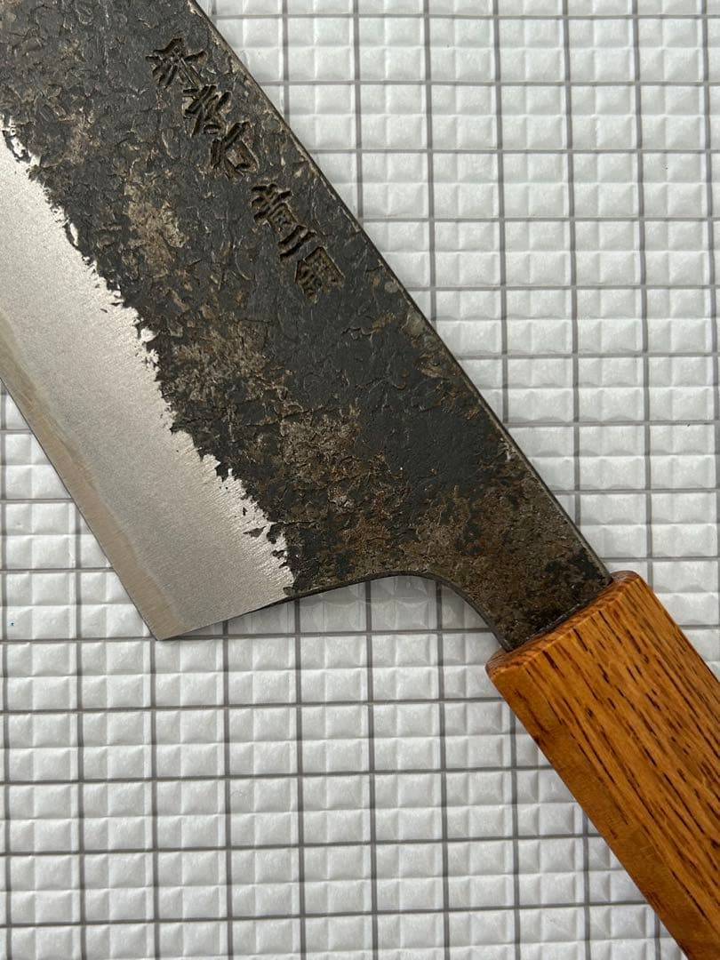 堺孝行 包丁 牛刀 牛刀包丁 焔 紅蓮 安来鋼青紙二号 八角柄 225mm ③